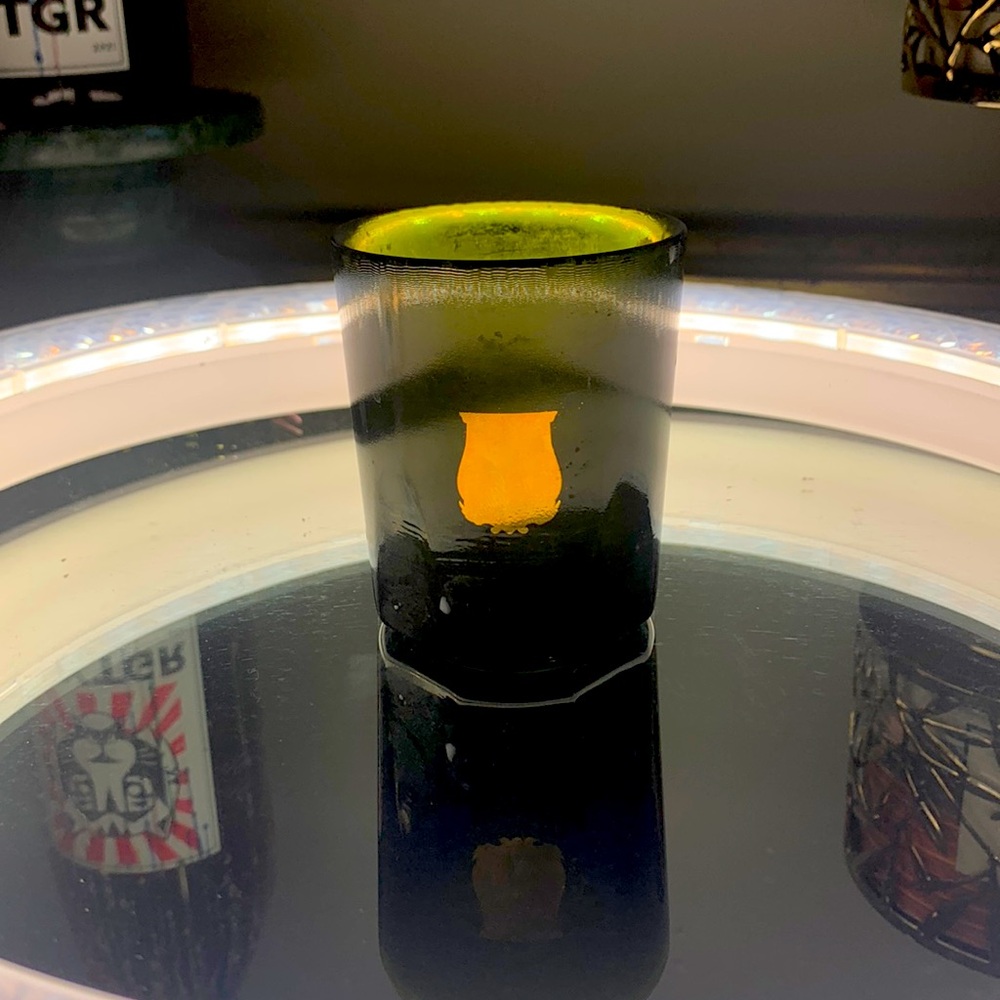 Used cire trudon glass candle jar (empty)